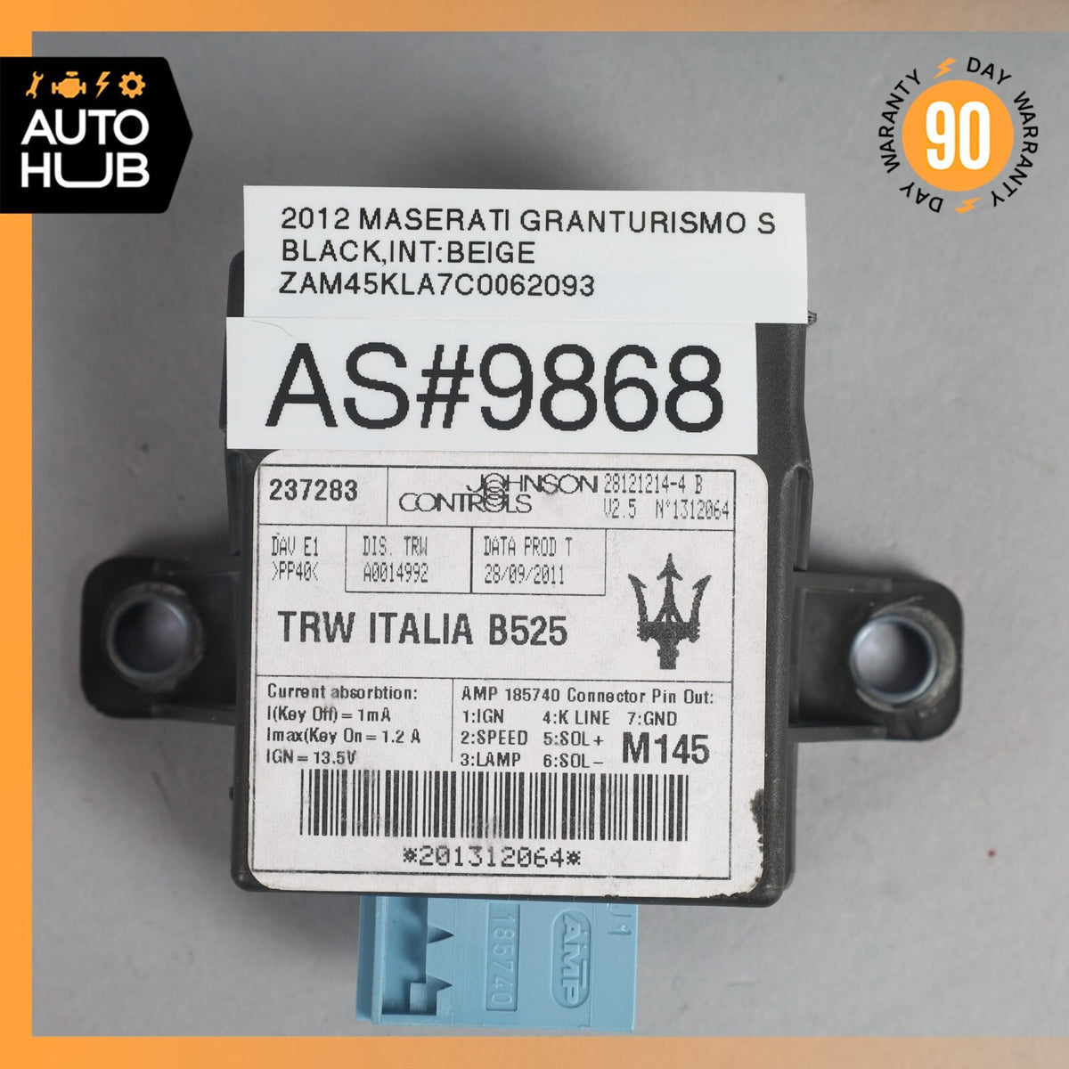 08-19 Maserati GranTurismo M145 Power Steering Chassis Control Module Unit OEM - photo 6