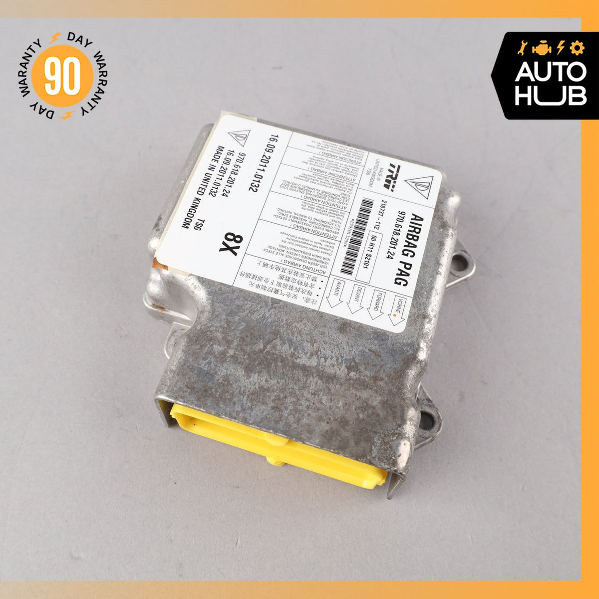 Porsche Panamera 970 Airbag Air Bag Sensor SRS Control Module OEM 51k - photo 2
