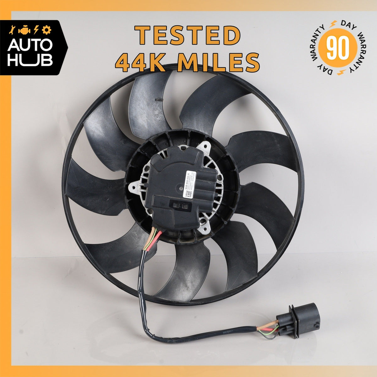 15-25 Porsche Macan 95B S GTS Turbo Radiator Cooling Fan Motor w/ Blade OEM 44k - photo 1
