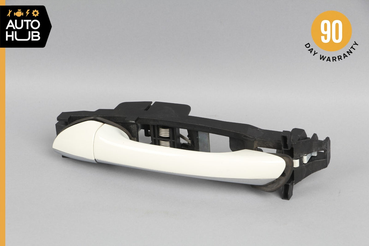03-09 Mercedes W211 E350 E550 Exterior Door Handle Rear Left Side White OEM - photo 1