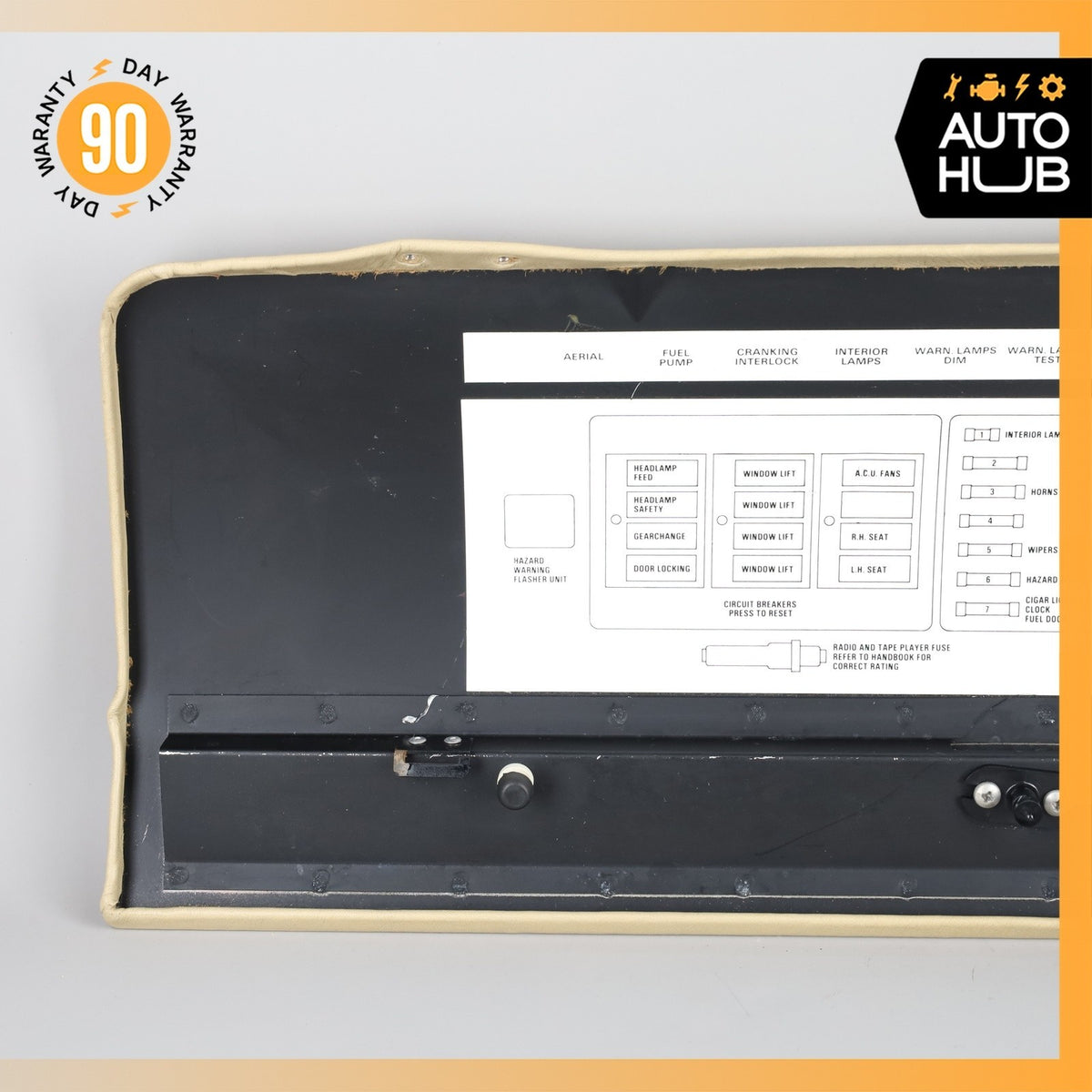81-84 Rolls Royce Silver Spirit Under Dash Dashboard Fuse Box Cover Trim OEM - photo 11