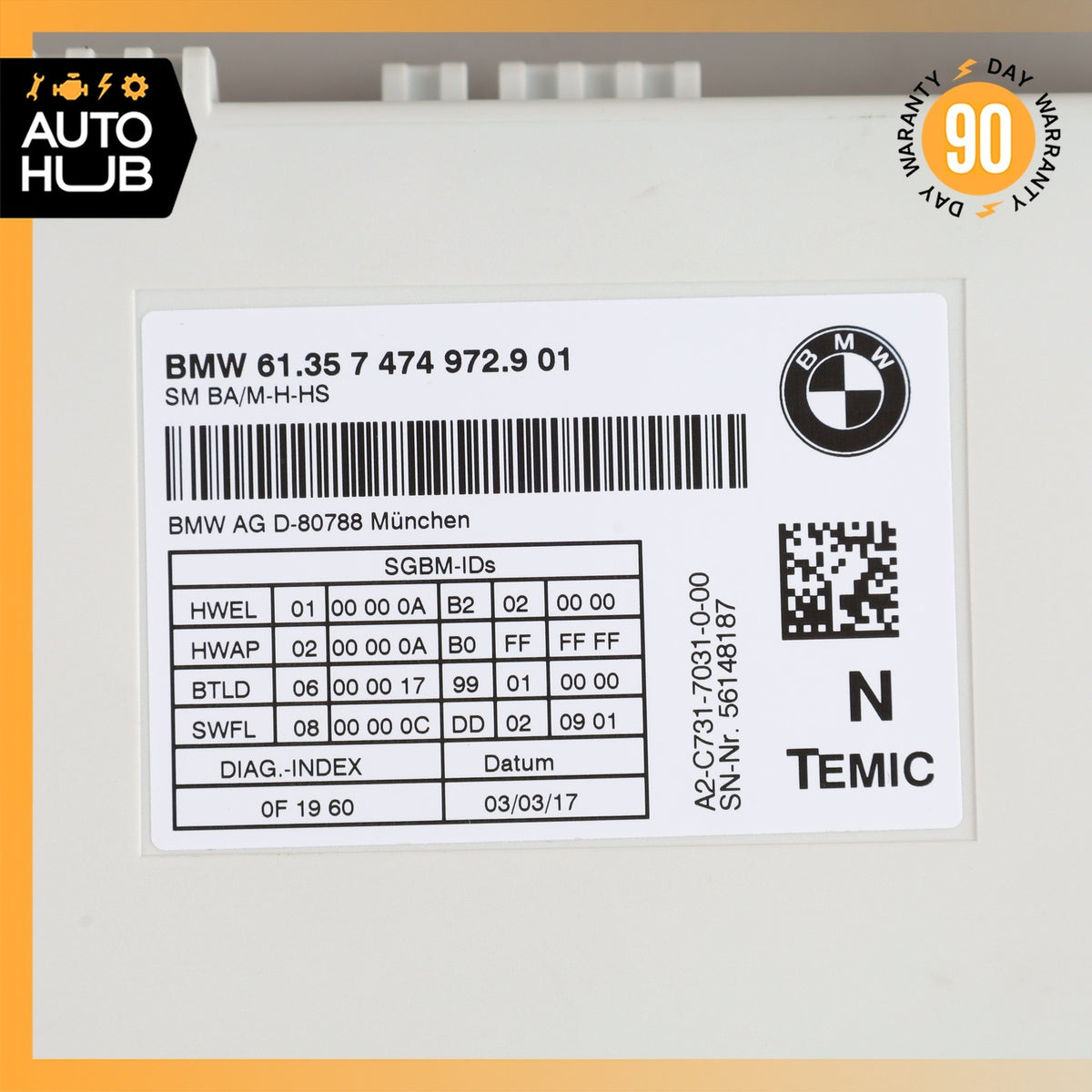 12-18 BMW F15 X5 330e Front Left or Right Seat Control Module OEM - photo 10