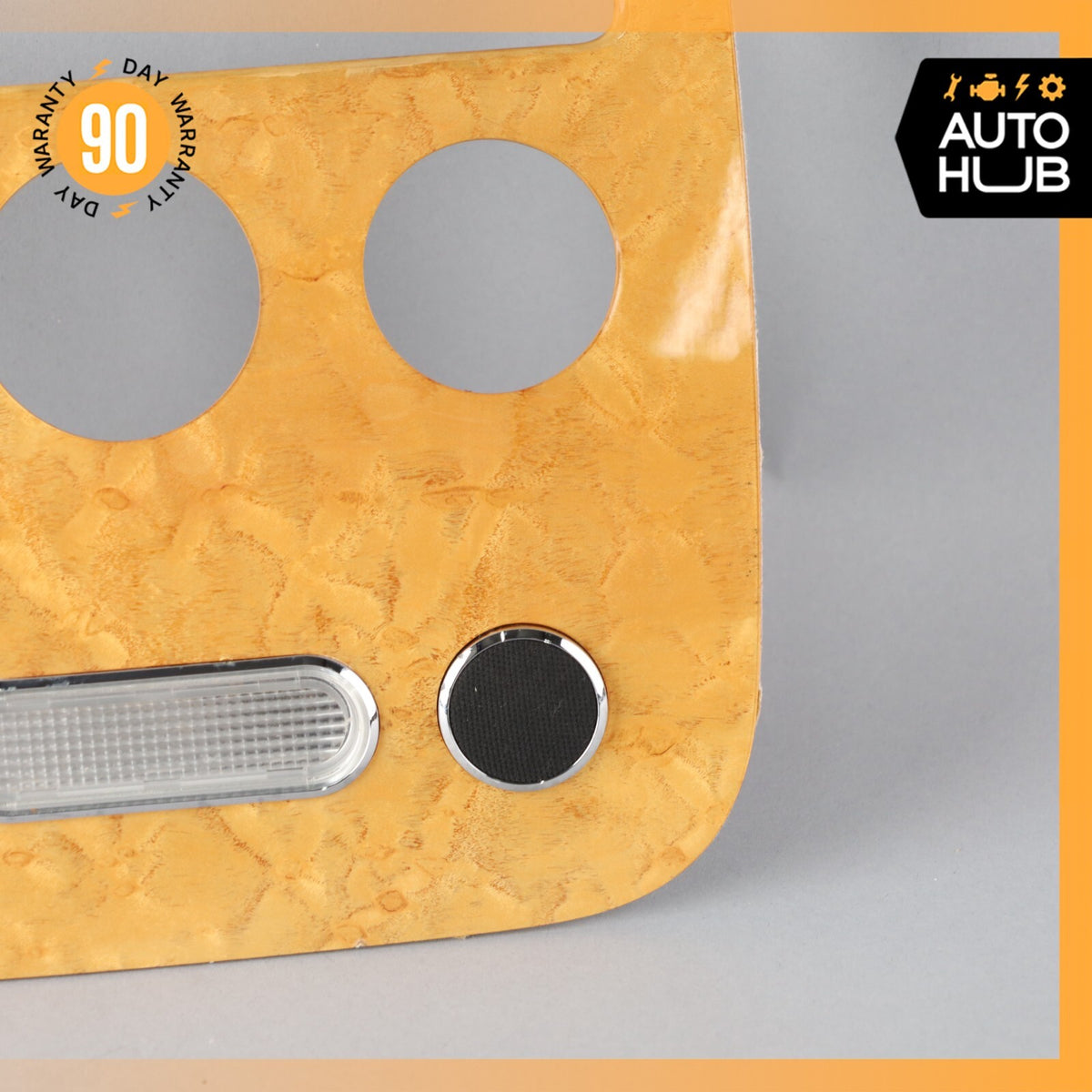 06-13 Bentley Continental Flying Spur Overhead Dome Light Trim Wood OEM 58k - photo 4
