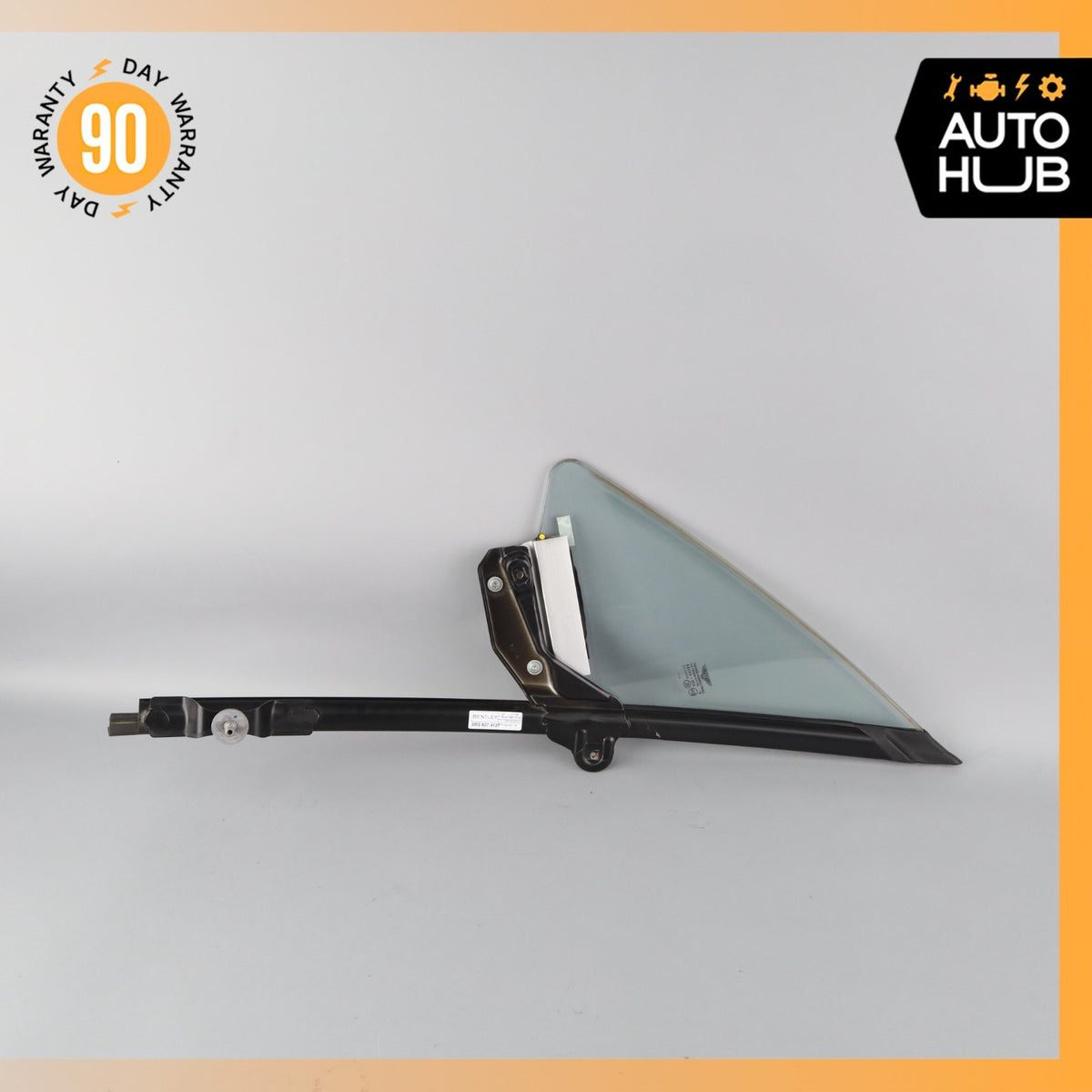 03-17 Bentley Continental GT Front Right Side Door Vent Window Glass OEM - photo 8
