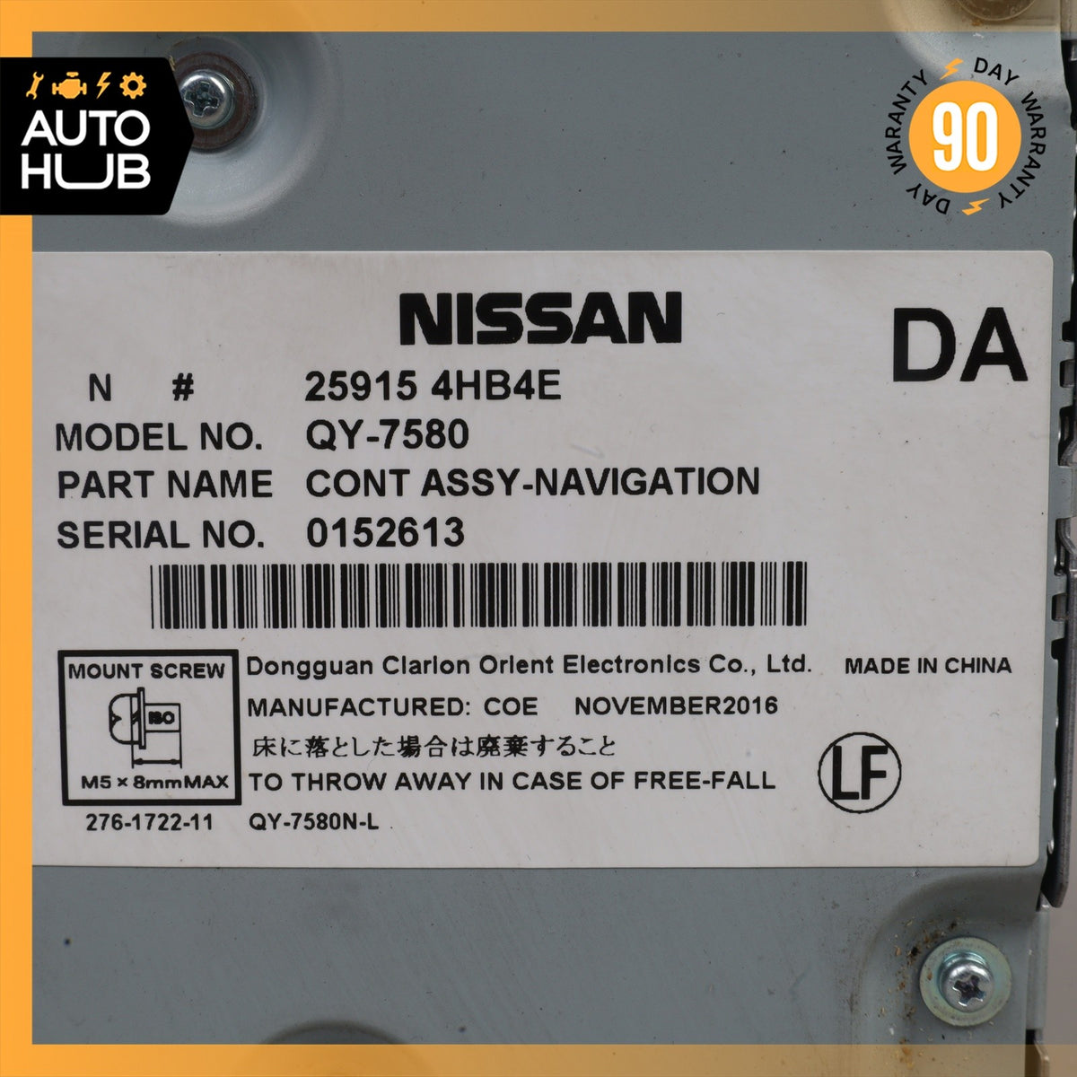 17-18 Infinity Q60 Navigation Control Module OEM 71k - photo 12