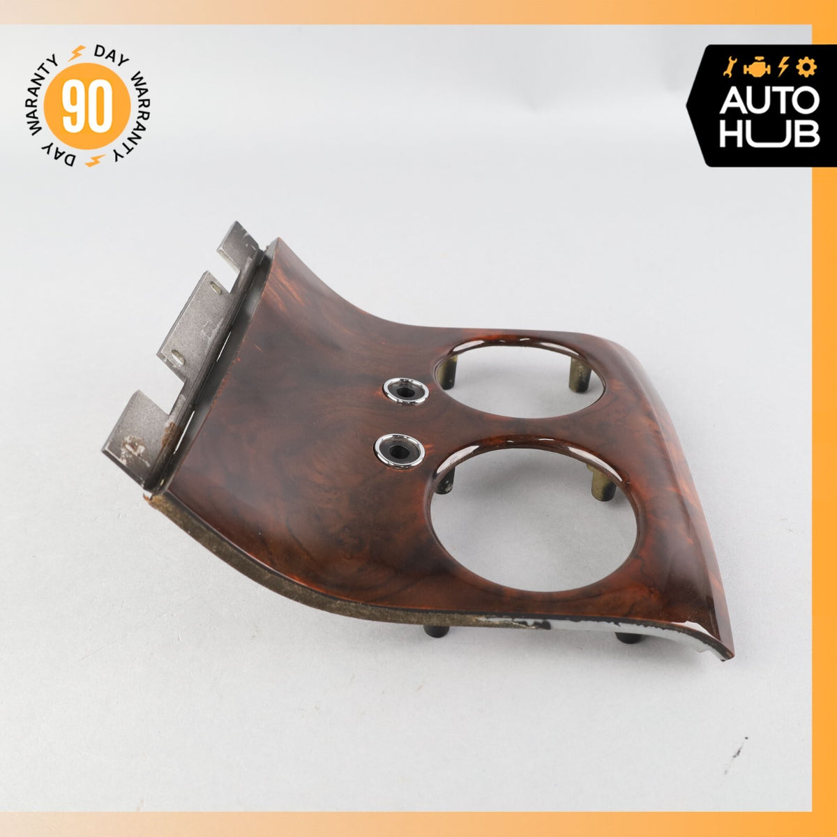 03-17 Bentley Continental GT Rear Center Console A/C Air Vent Trim Wood OEM - photo 6