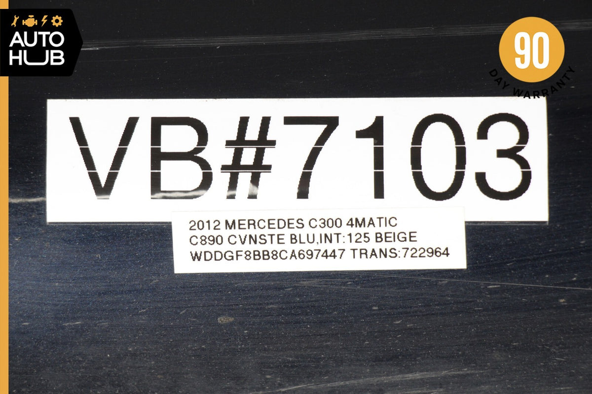 08-14 Mercedes W204 C300 C250 AMG Sport Left Driver Rocker Panel Side Skirt 75k - photo 12