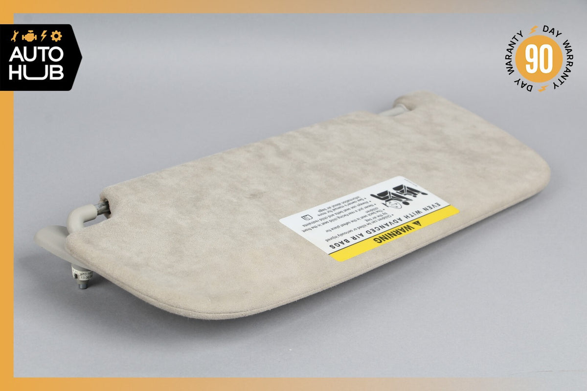 Mercedes W221 S600 CL550 Right Side Sun Visor Shade Sunvisor Gray Suede OEM - photo 7