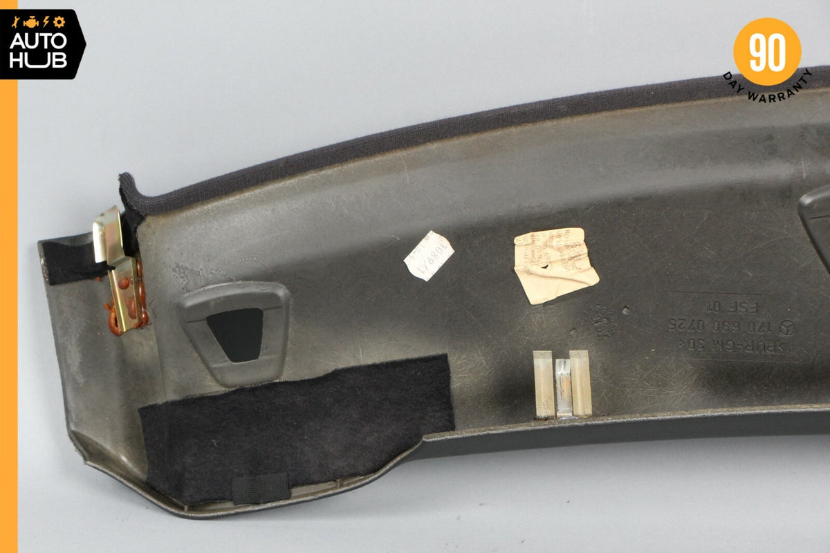 97-04 Mercedes R170 SLK230 SLK320 Front Top Upper Headliner Trim Panel Black OEM - photo 7