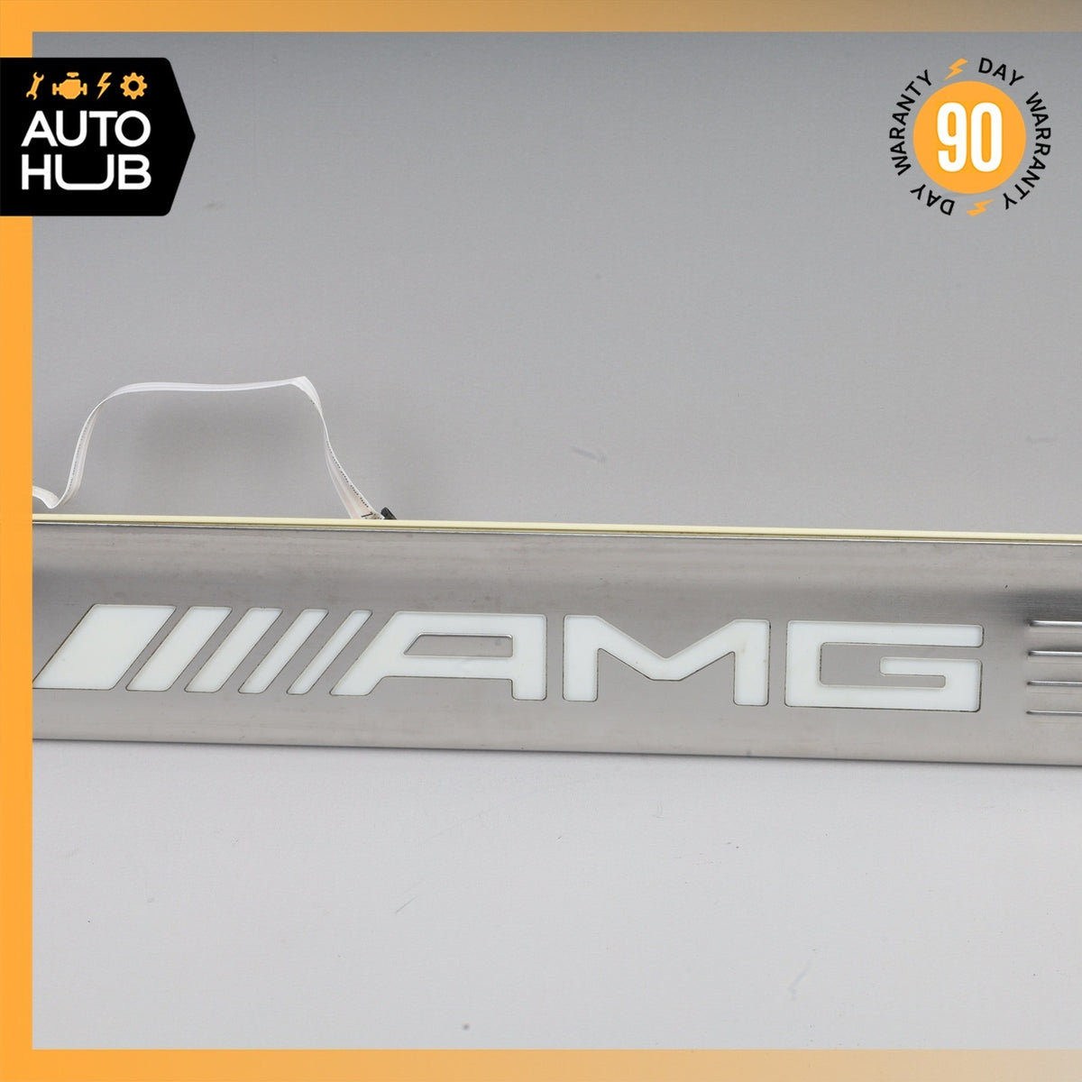 14-20 Mercedes W222 S65 AMG S550 Rear Left Illuminated Door Step Sill Panel OEM - photo 2