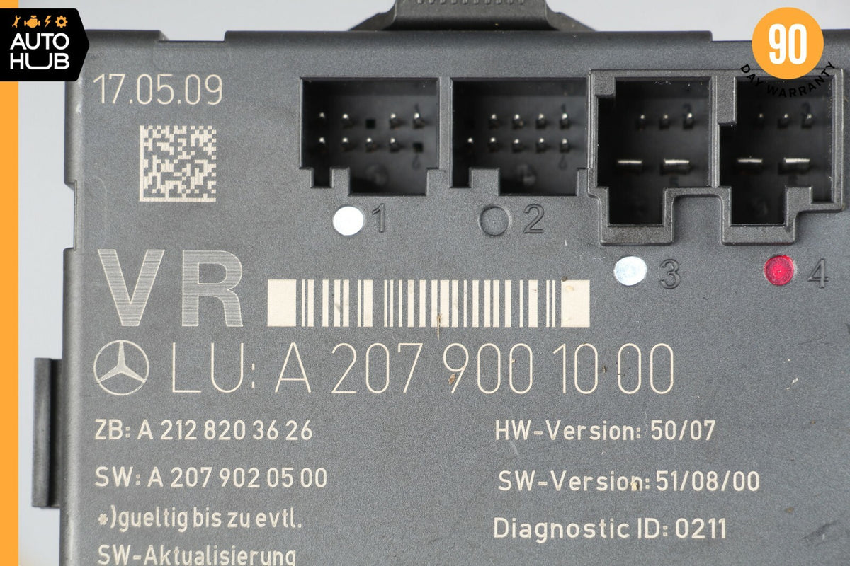 10-13 Mercedes W207 E350 Coupe Front Right Side Door Control Module 2079001000 - photo 7