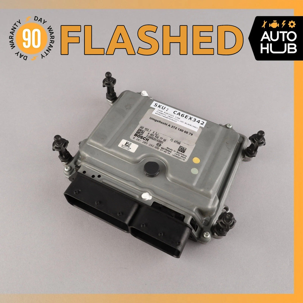 Mercedes W204 C300 E350 C350 M272 ECU Engine Control Module Unit FLASHED OEM - photo 1