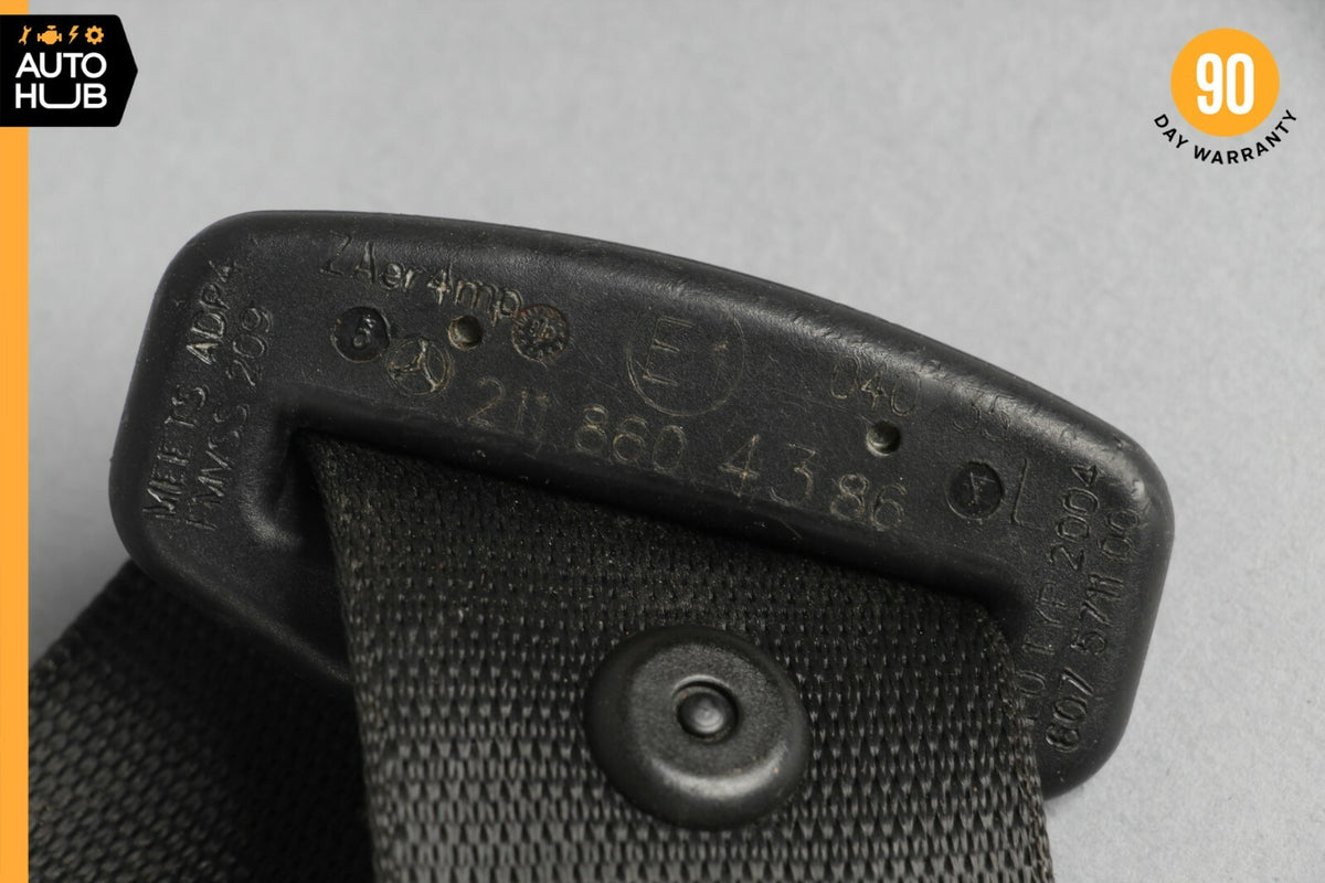 07-09 Mercedes W219 CLS550 E350 E550 Front Left Driver Side Seat Belt Black OEM - photo 8