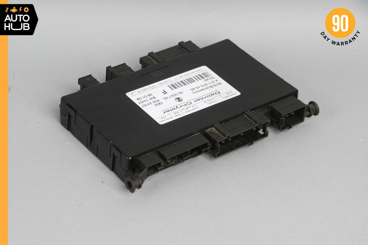 03-12 Mercedes W219 CLS550 GL450 E320 ML500 Seat Control Module Left Side OEM - photo 1