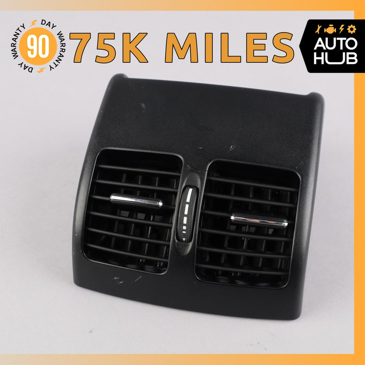 08-17 Mercedes W204 C250 E350 Rear Center Console AC Air Vent Trim Black OEM - photo 1