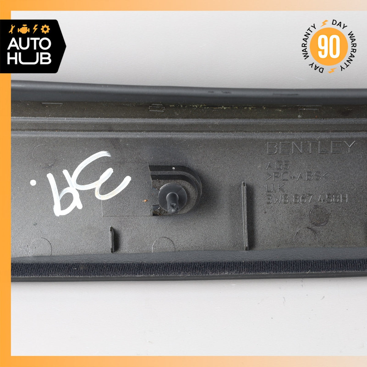 03-10 Bentley Continental GT Front Right Side Interior Trim Panel A Pillar OEM - photo 9