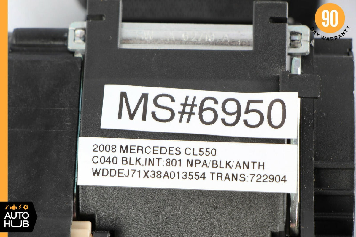 07-10 Mercedes W216 CL550 CL600 Front Left Driver Side Seat Belt Black OEM - photo 10