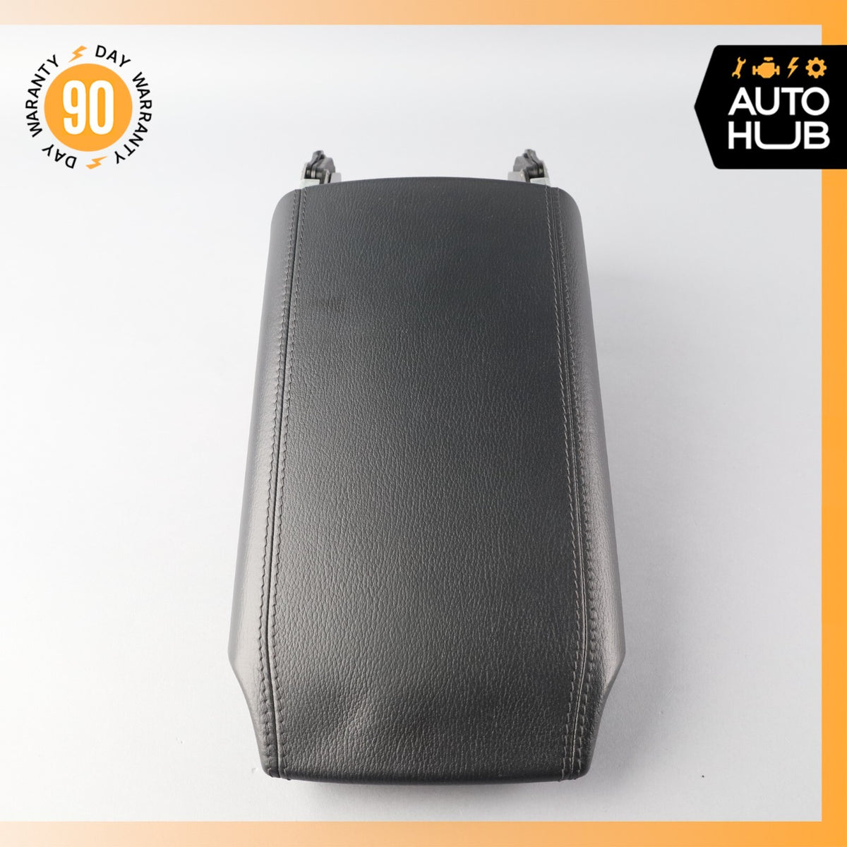 00-06 Mercedes W215 CL55 AMG CL500 Center Console Armrest Lid Leather Black OEM - photo 5