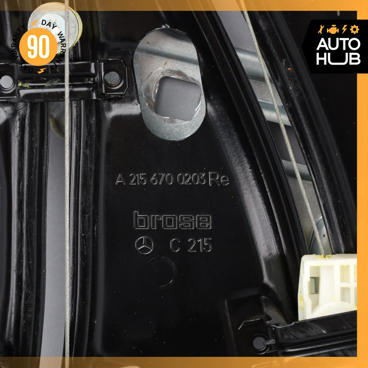 00-06 Mercedes W215 CL500 CL600 CL55 Rear Right Window Regulator w/ Motor OEM - photo 12