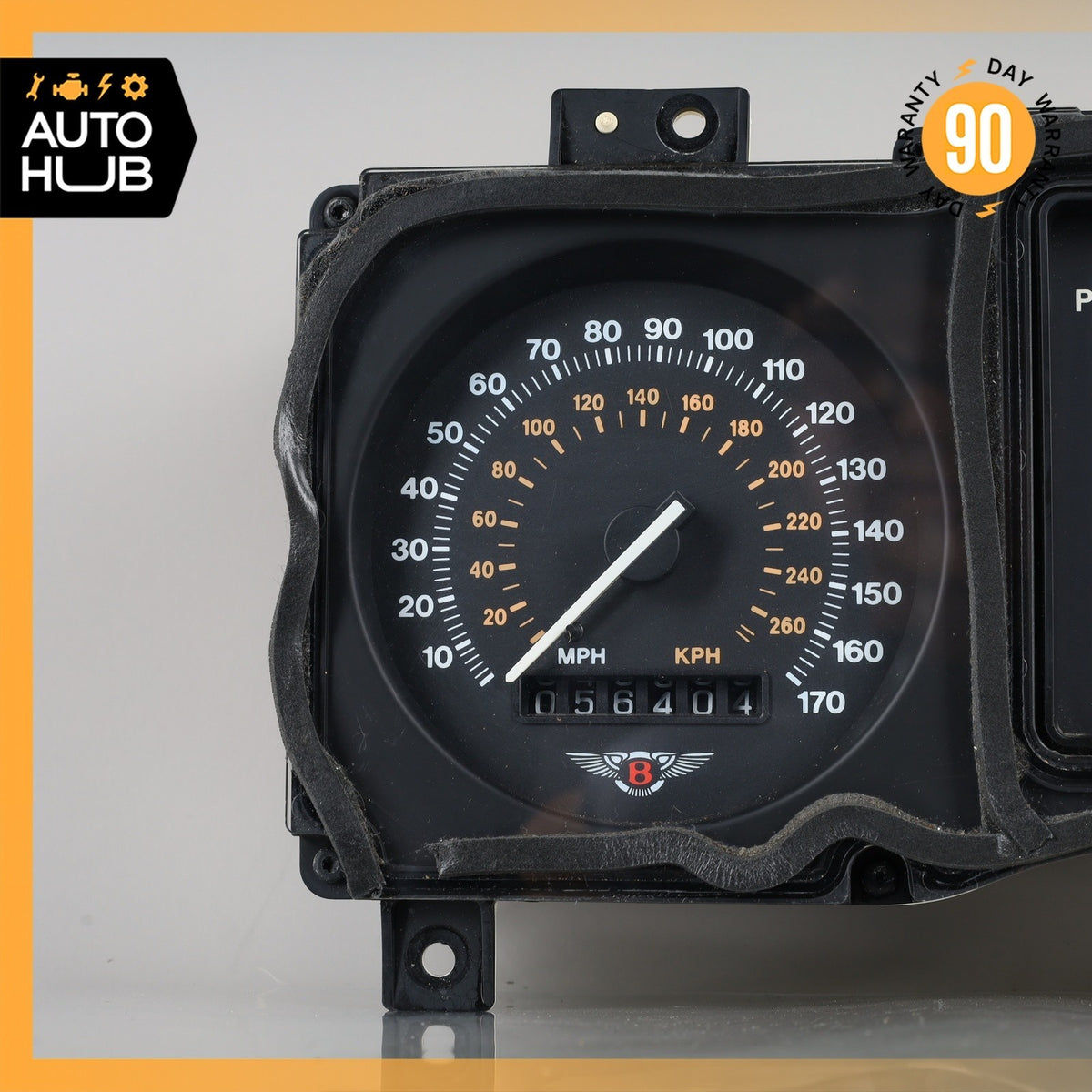 90-91 Bentley Eight / Turbo / Mulsanne Instrument Cluster Speedometer OEM 56k - photo 3