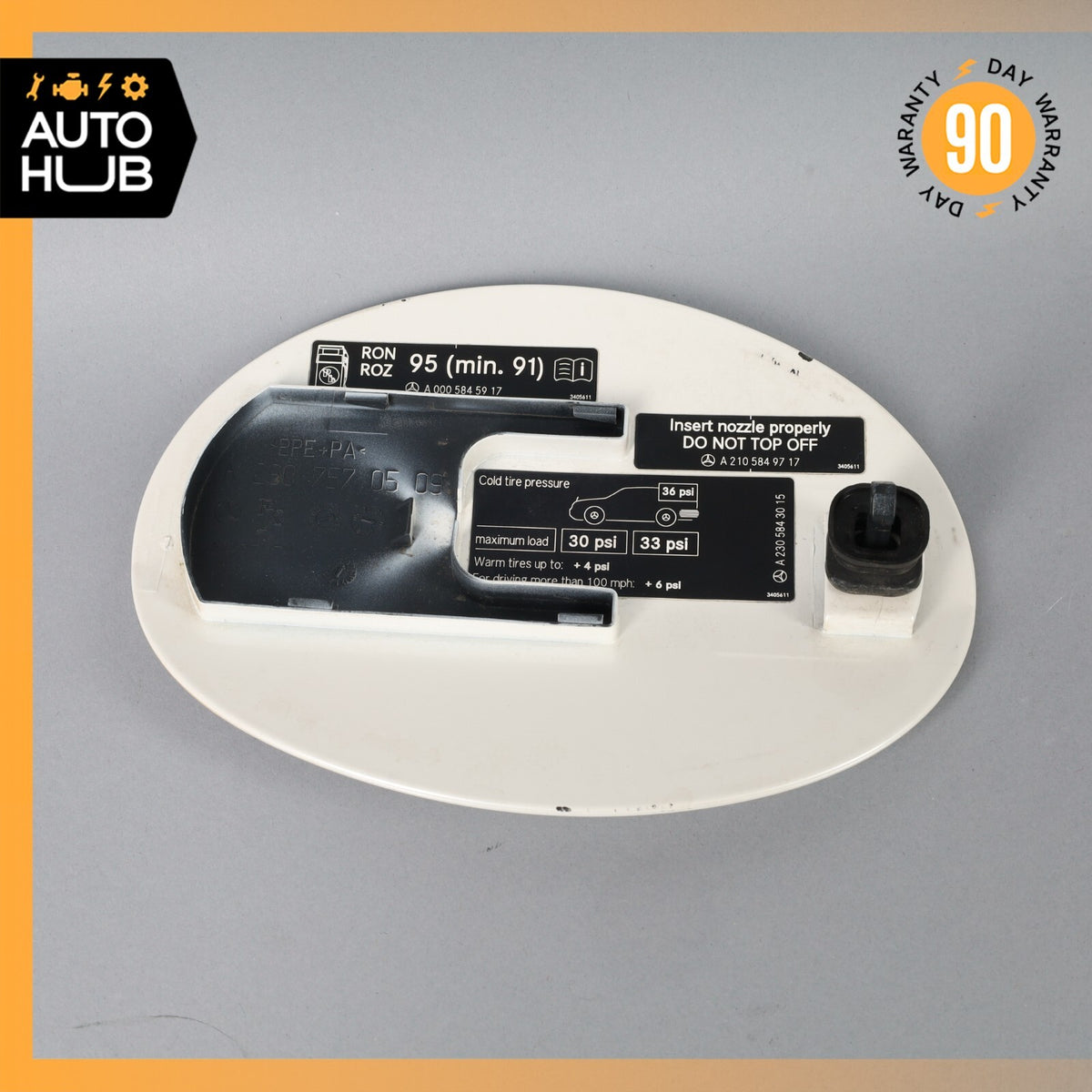 03-12 Mercedes R230 SL550 Fuel Filler Gas Tank Door Flap Lid 2307570509 OEM - photo 6