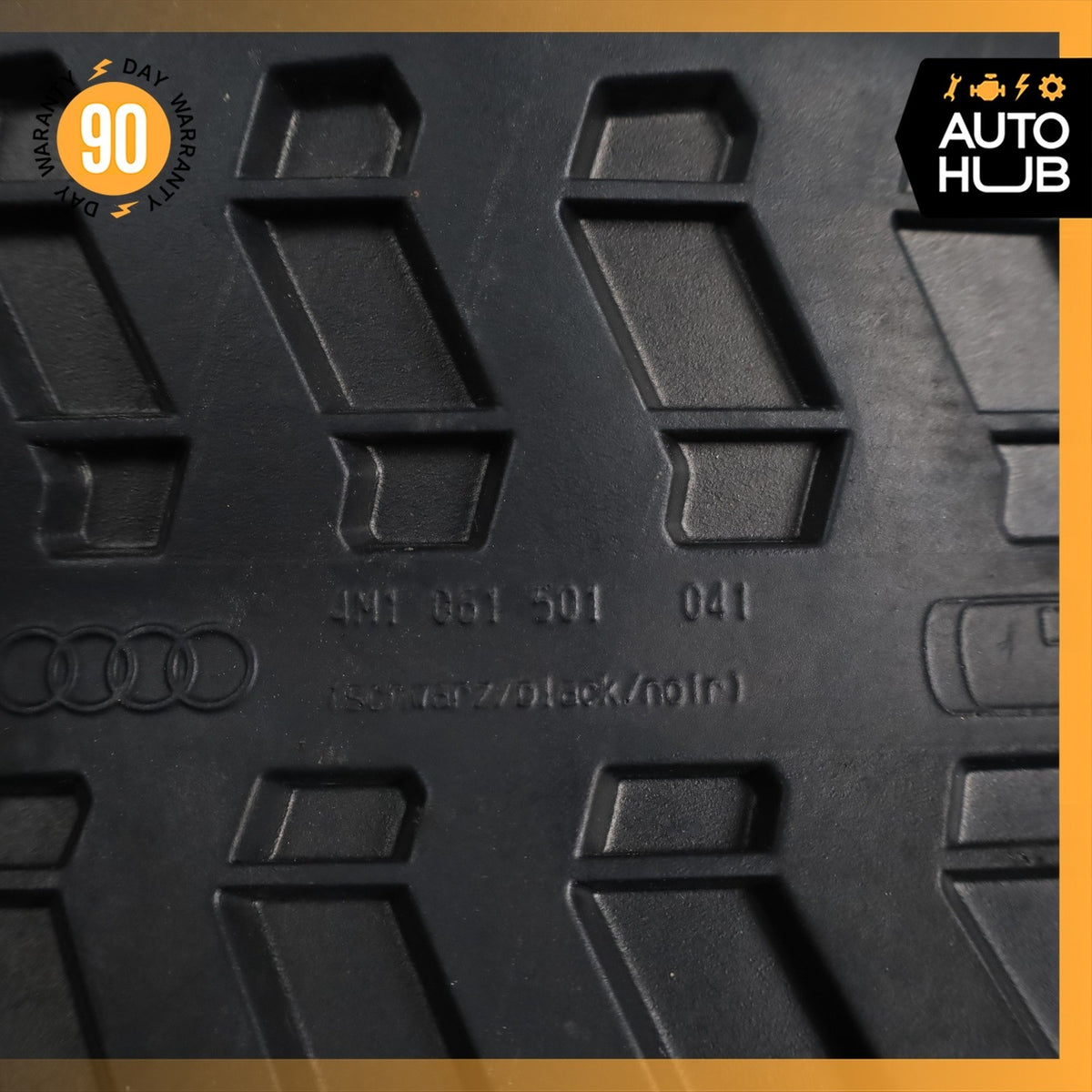 18-24 Audi 4M Q7 Front & Rear Floor Foot Mat Rubber Set OEM - photo 17