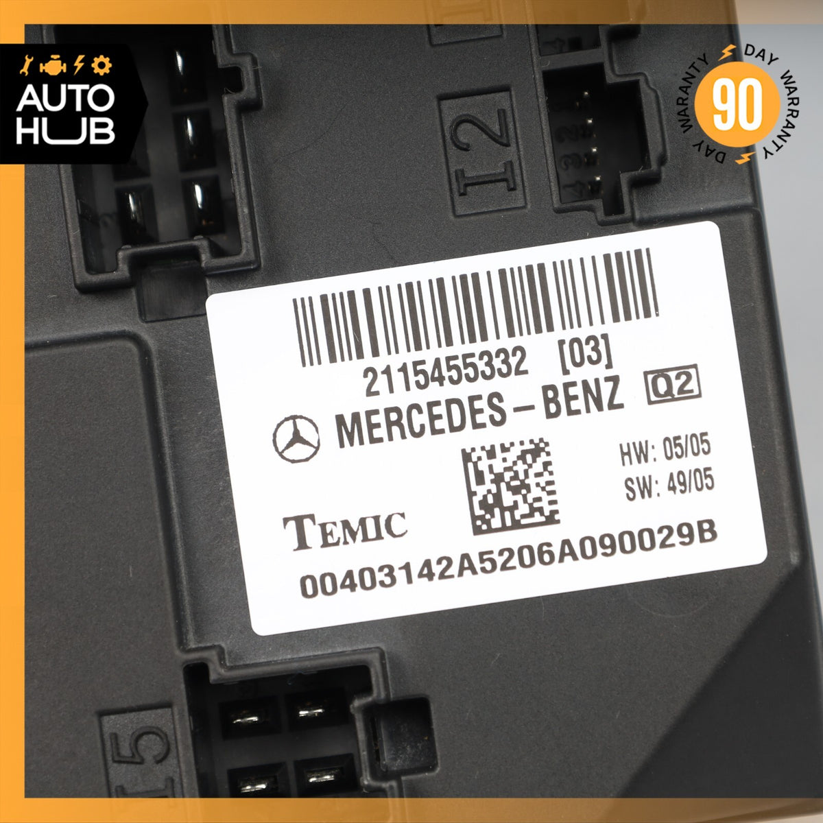 03-11 Mercedes W211 E350 E63 AMG CLS500 Body Control Module BCM 2115455332 OEM - photo 8