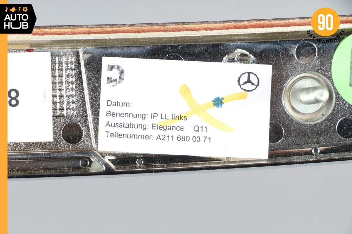 03-09 Mercedes W211 E350 E320 Dashboard Dash Left Driver Side Trim Panel OEM - photo 11