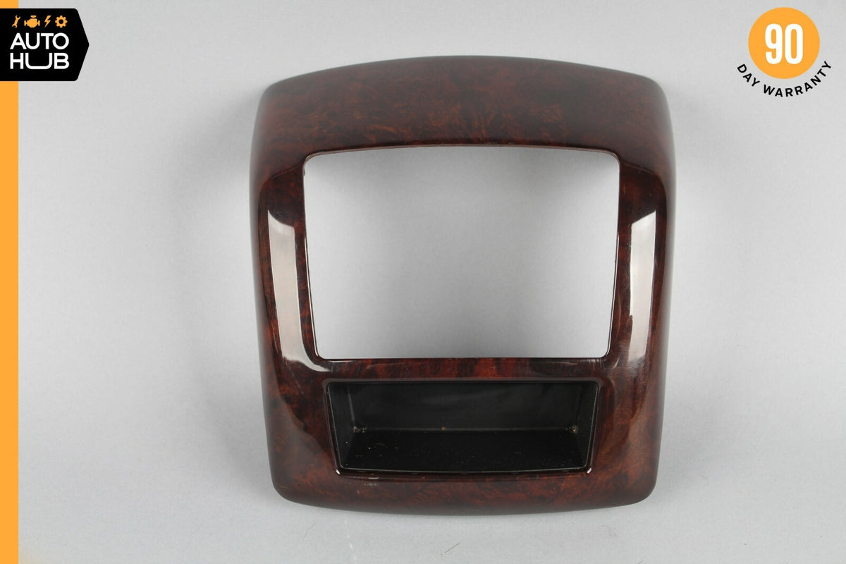 07-13 Mercedes W221 S550 S63 Center Console Rear AC Control Trim Bezel Wood OEM - photo 1