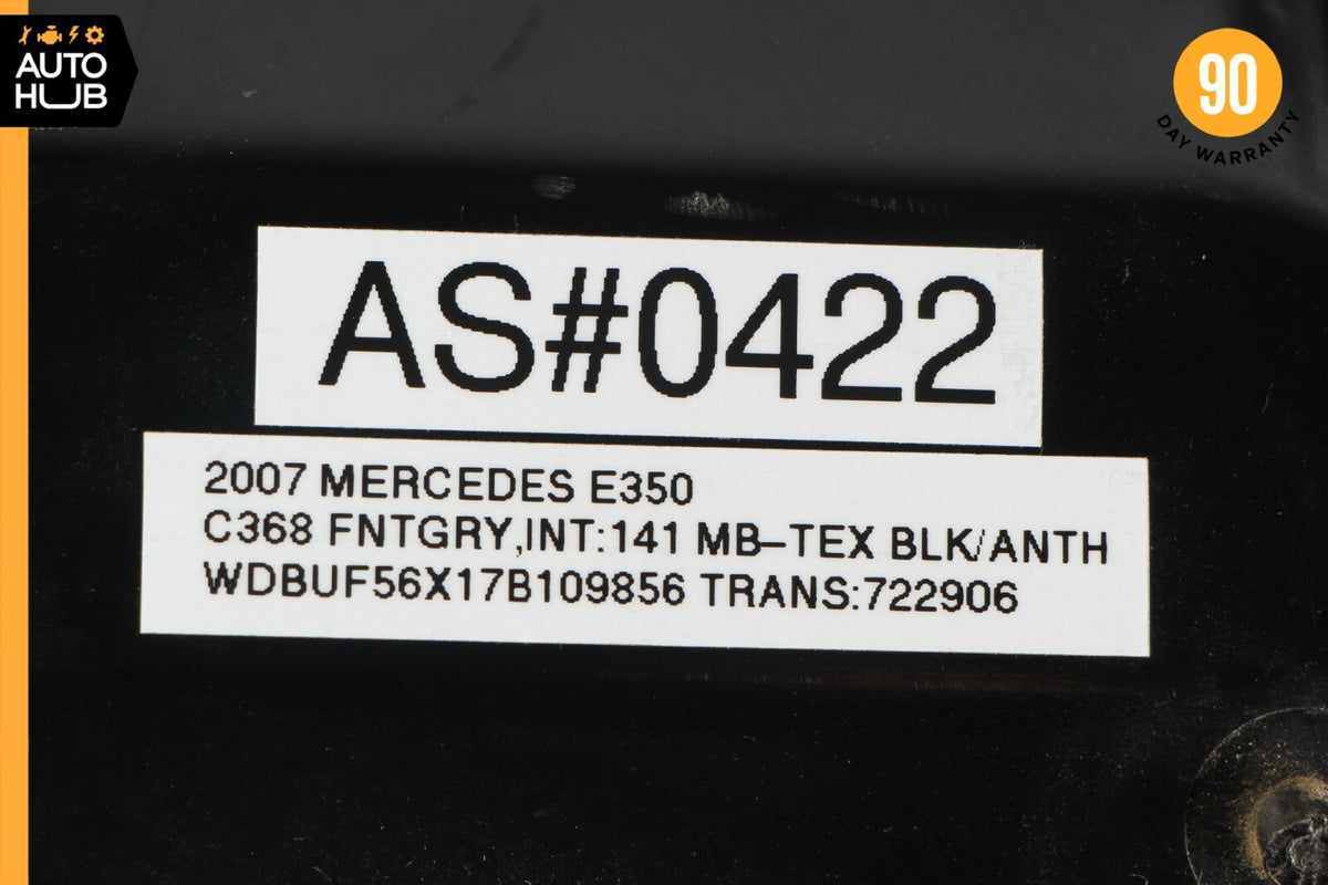 07-09 Mercedes W211 E350 E550 Dashboard Glove Box Storage Compartment Black OEM - photo 12