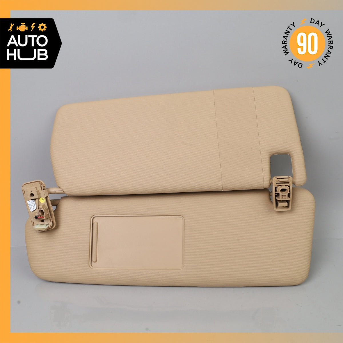 11-14 Porsche Cayenne 958 Sun Visor Sunvisor Front Left Driver Side Beige OEM - photo 11