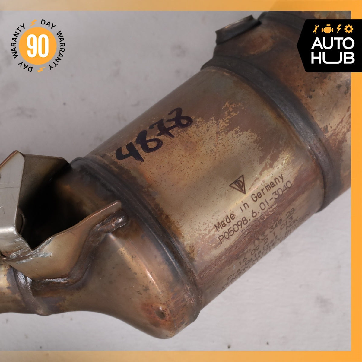 14-16 Porsche Panamera 970 4 3.6L Exhaust Downpipe Set 97011335028 OEM 91k - photo 15