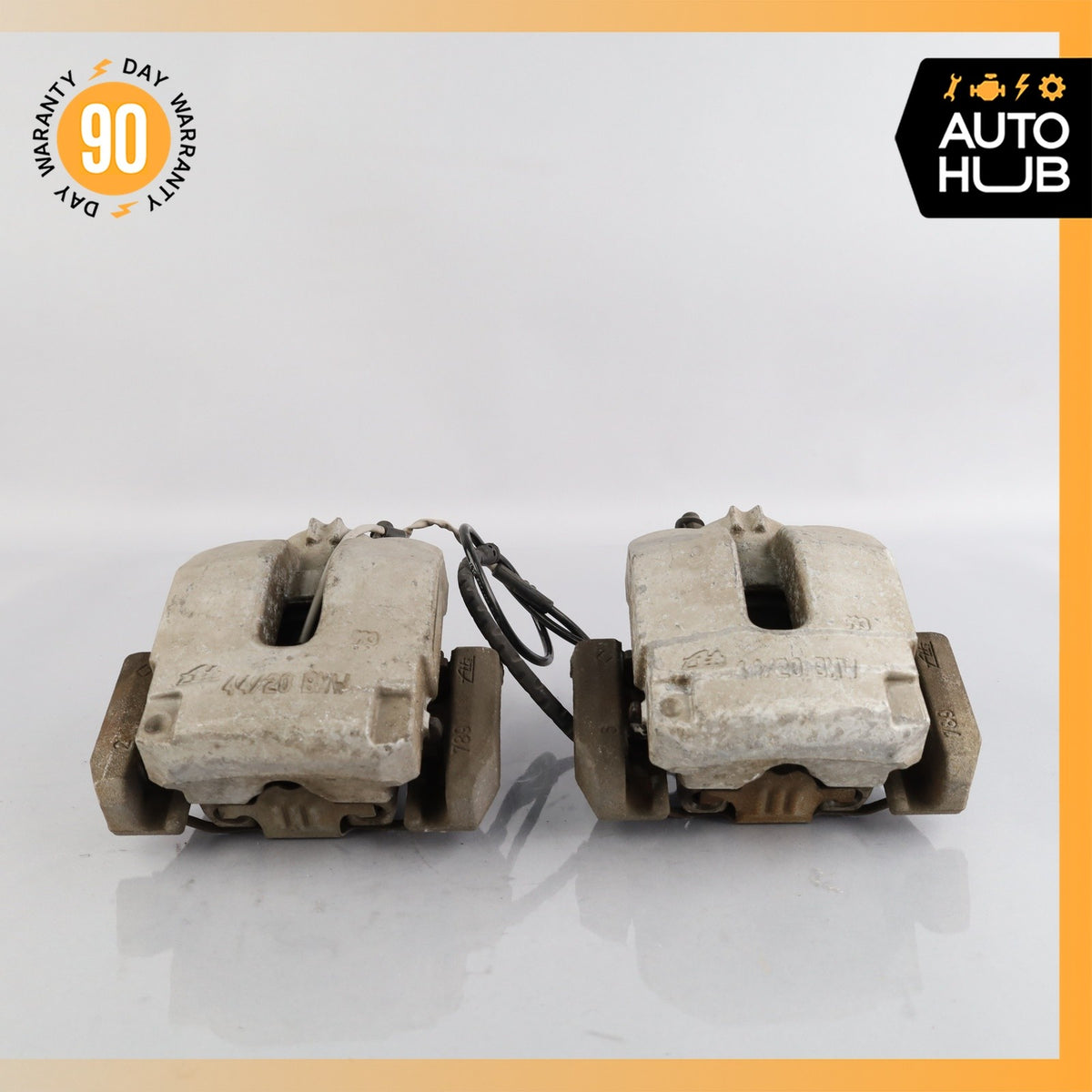 BMW F15 X5 Rear Left & Right Brake Caliper Calipers Set 34216776787 OEM 41k - photo 2