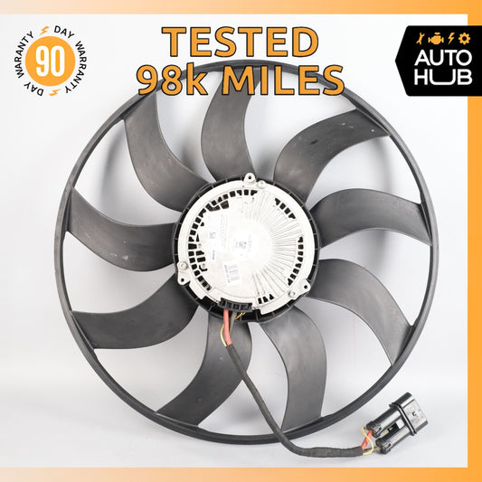 11-18 Porsche Cayenne 958 4.8L Engine Cooling Radiator Fan Motor w/Blade OEM 98k - photo 1