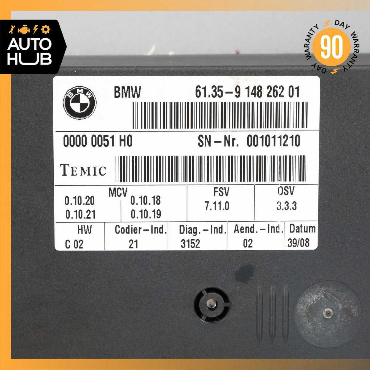 04-10 BMW E60 528i 535i 550i Front Right or Left Seat Memory Control Module OEM - photo 6
