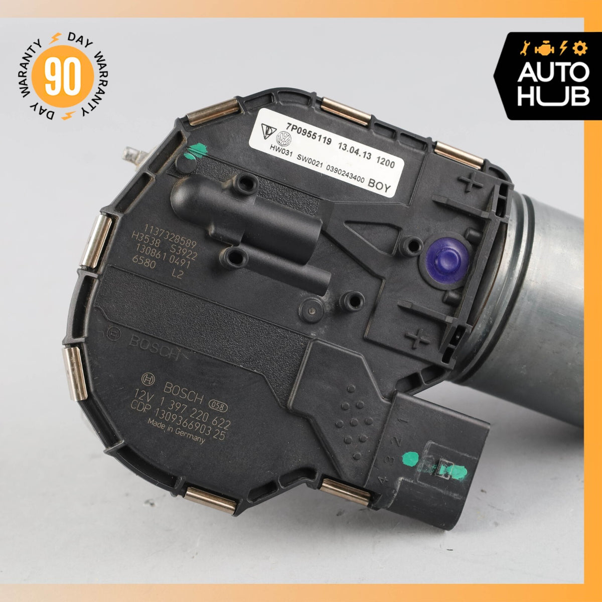 11-18 Porsche Cayenne 958 GTS Windshield Wiper Motor 7P0955119 OEM 82k - photo 3