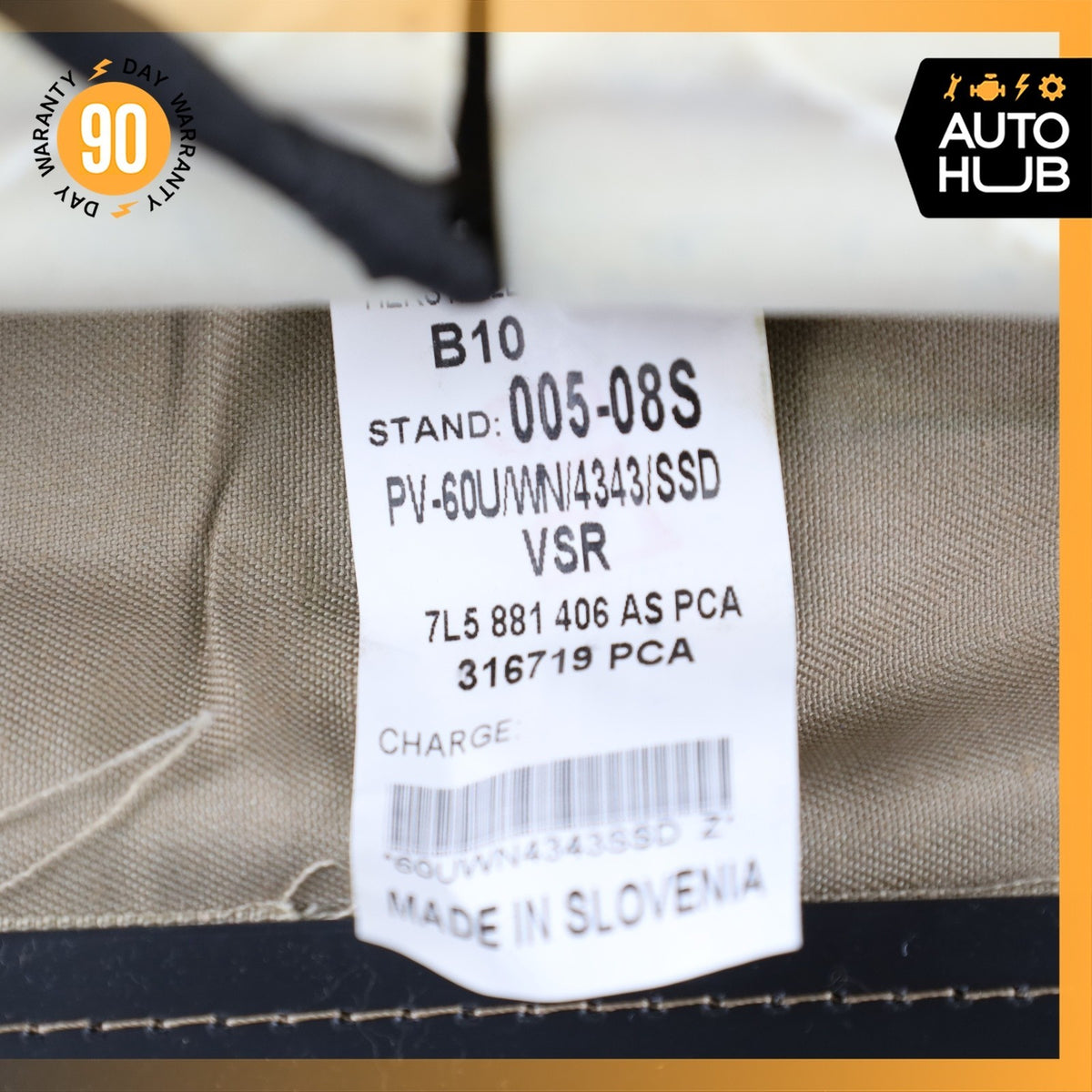 05-10 Porsche Cayenne 955 Front Right Side Seat Lower Cushion Leather Beige OEM - photo 22