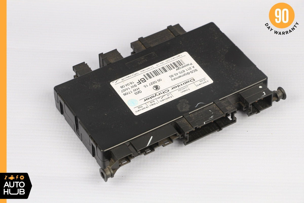 06-09 Mercedes W211 E550 CLS500 Seat Control Module Front Right Passenger OEM - photo 2