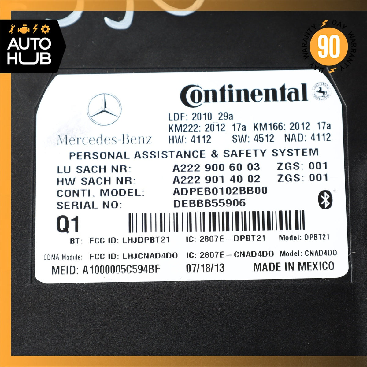 Mercedes W207 E350 GL450 SL550 SLK250 Tele Aid Control Module 2229006003 OEM - photo 10