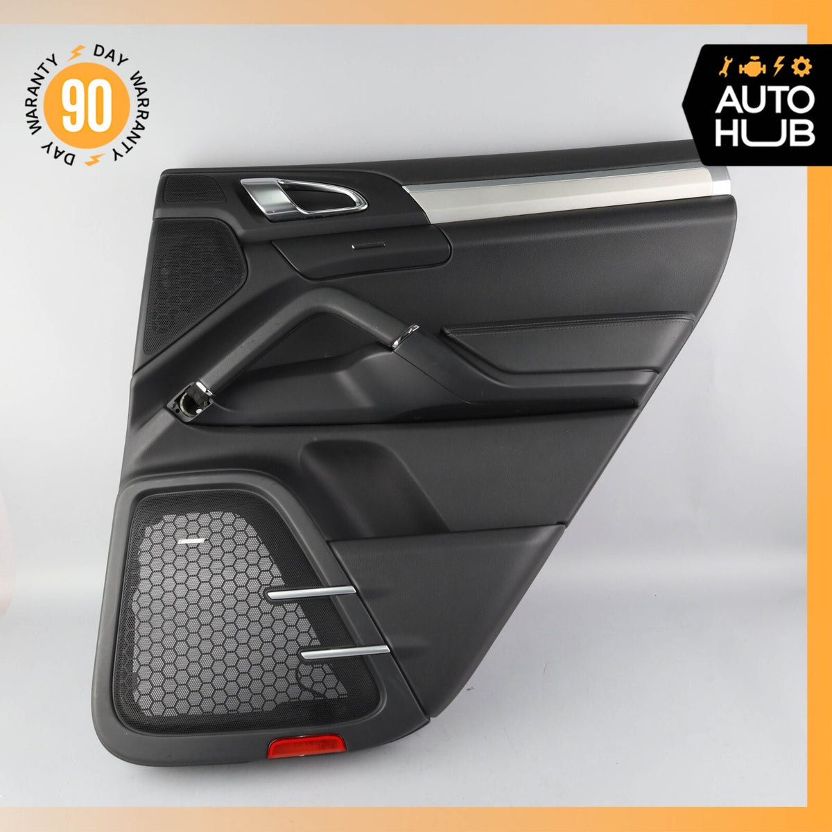 11-18 Porsche Cayenne 958 GTS Rear Right Side Interior Door Panel Black OEM 82k - photo 2