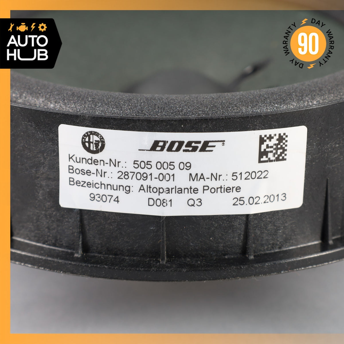 08-19 Maserati GranTurismo M145 Door Sound Speaker 512022 OEM - photo 8