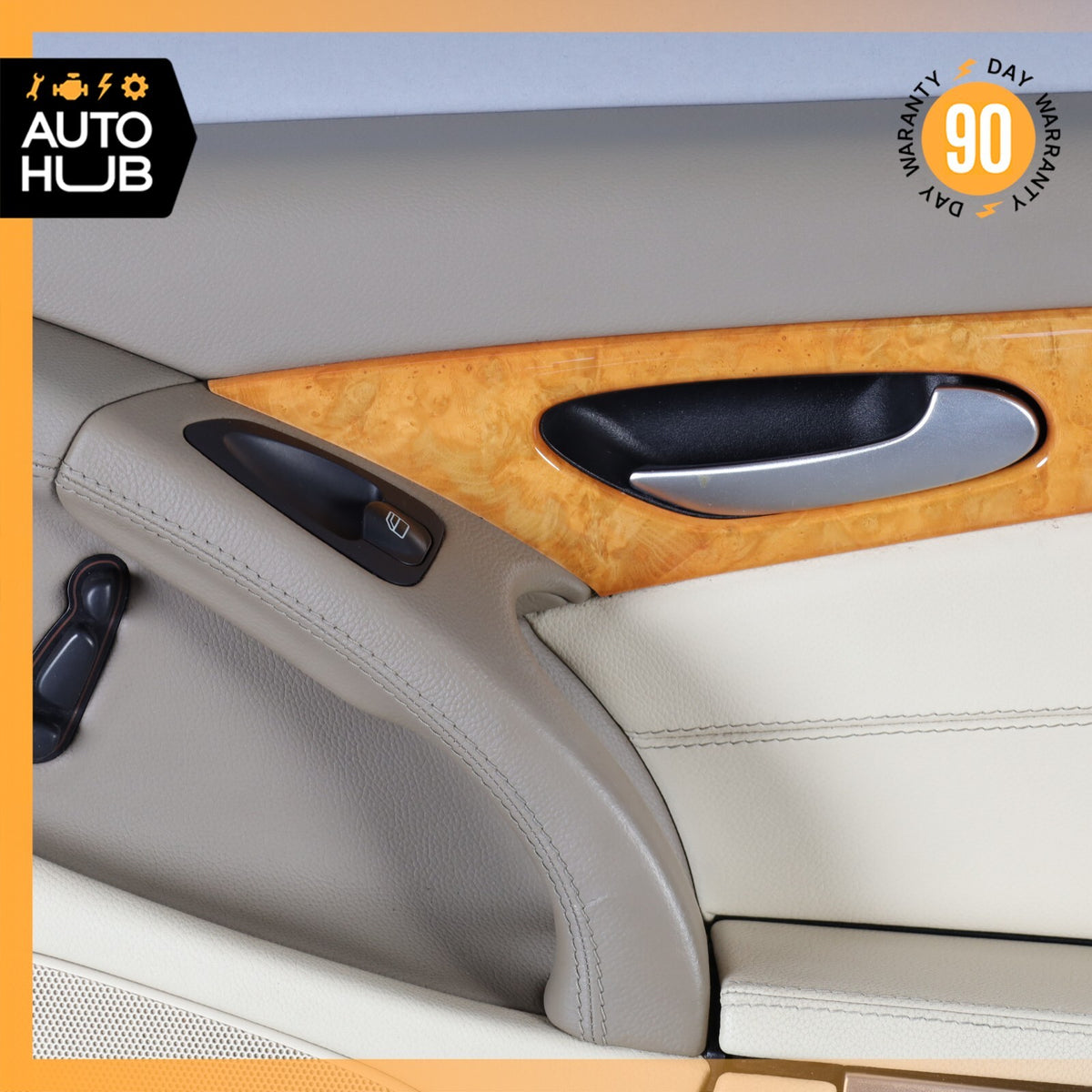 07-08 Mercedes R230 SL550 Right Passenger Side Interior Door Panel Beige OEM 72k - photo 5