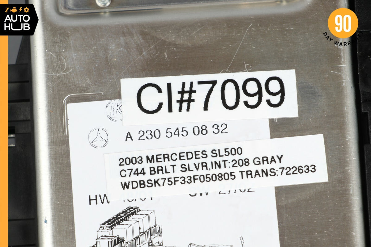 03-12 Mercedes R230 SL500 SL550 Front Left SAM Fuse Box Control Module OEM - photo 12