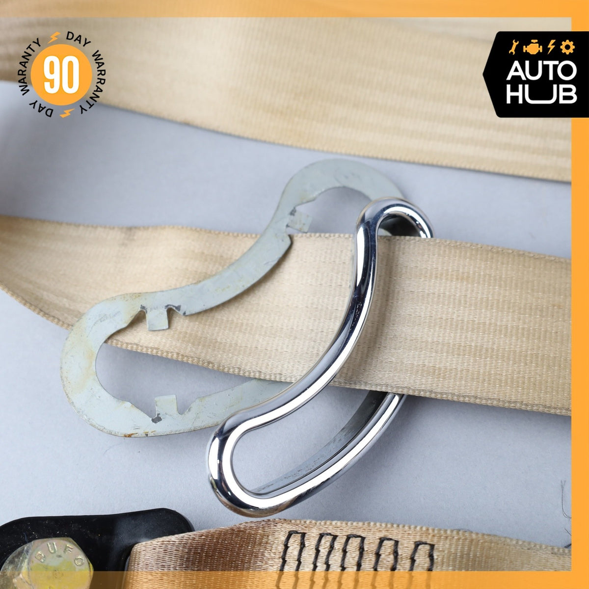 99-04 Bentley Arnage / RR Seraph Rear Right Side Seat Belt Retractor Beige OEM - photo 6