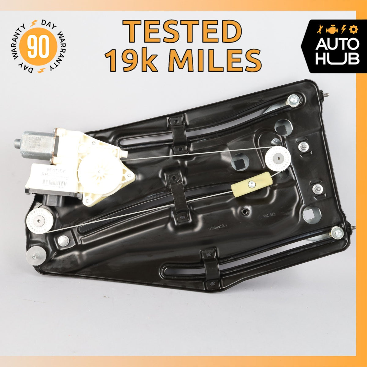 07-11 Bentley Continental GTC Rear Right Quarter Window Regulator Motor OEM 19k - photo 1