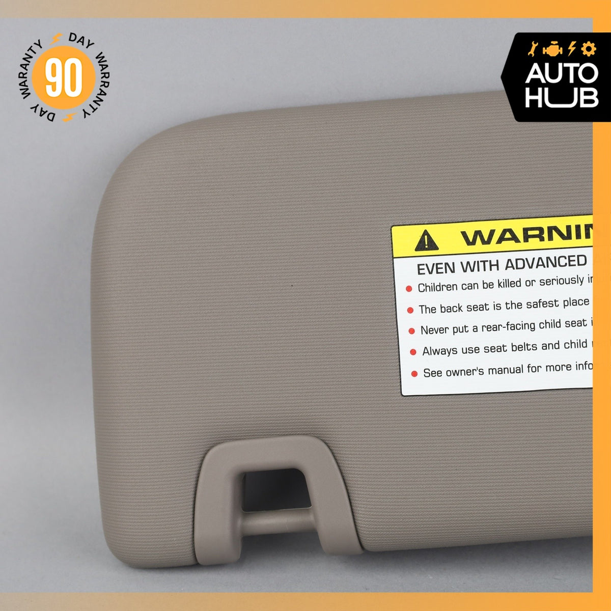 10-16 Porsche Panamera 970 Right Passenger Side Sun Visor Sunvisor Gray OEM - photo 3