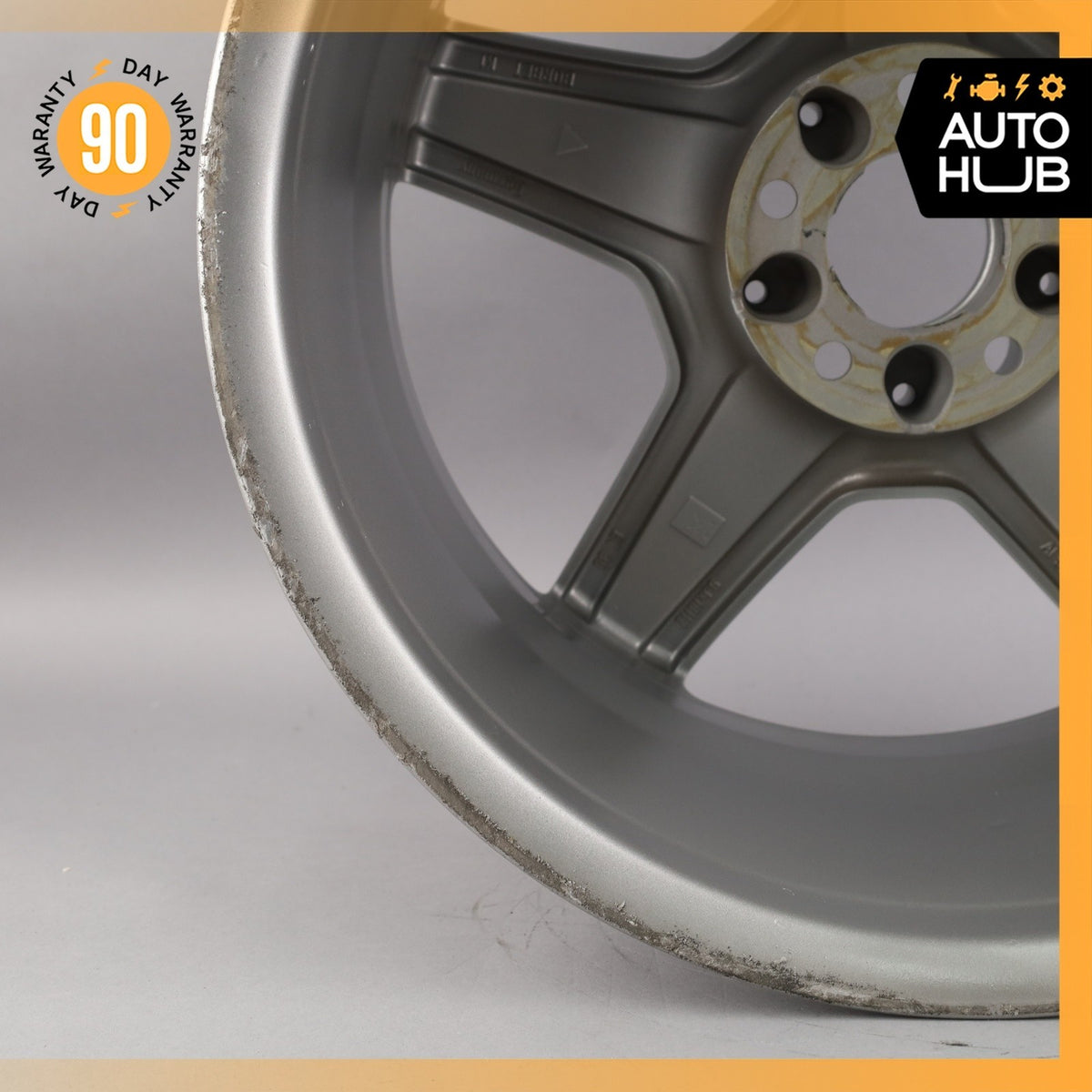 Mercedes W211 E350 E55 CLS55 AMG 9 x 18 18" Rear Wheel Rim 2114016702 OEM - photo 14