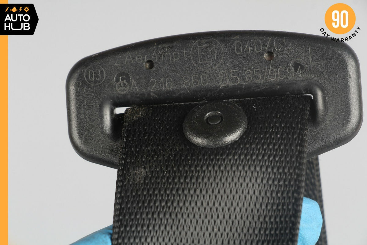 07-10 Mercede W216 CL600 CL63 AMG Front Left Driver Side Seat Belt Black OEM - photo 11