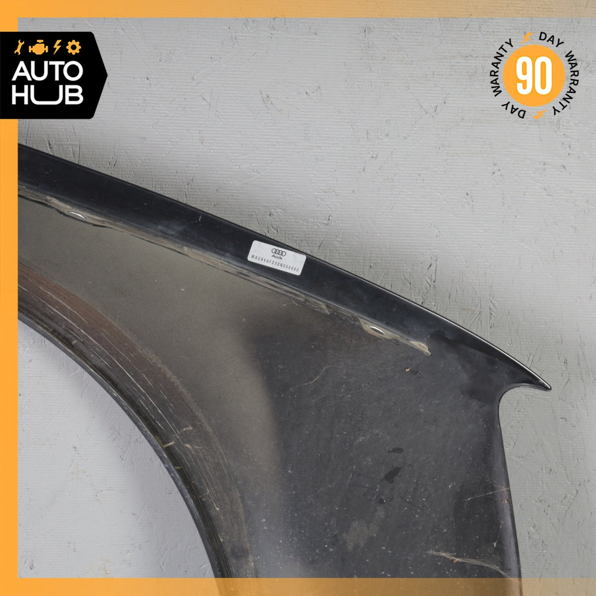 11-18 Audi D4 A8L S8 Left Driver Side Fender Wing Panel Black OEM - photo 15