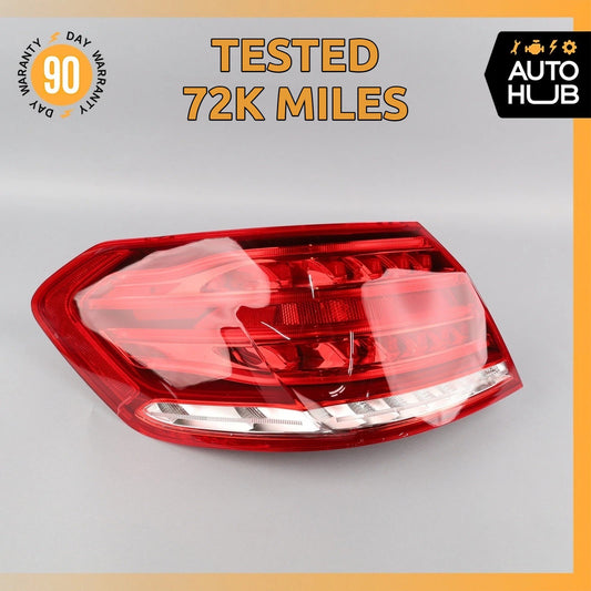 14-16 Mercedes W212 E350 E400 Sedan LED Tail Light Lamp Outer Left Side OEM 72k - photo 1